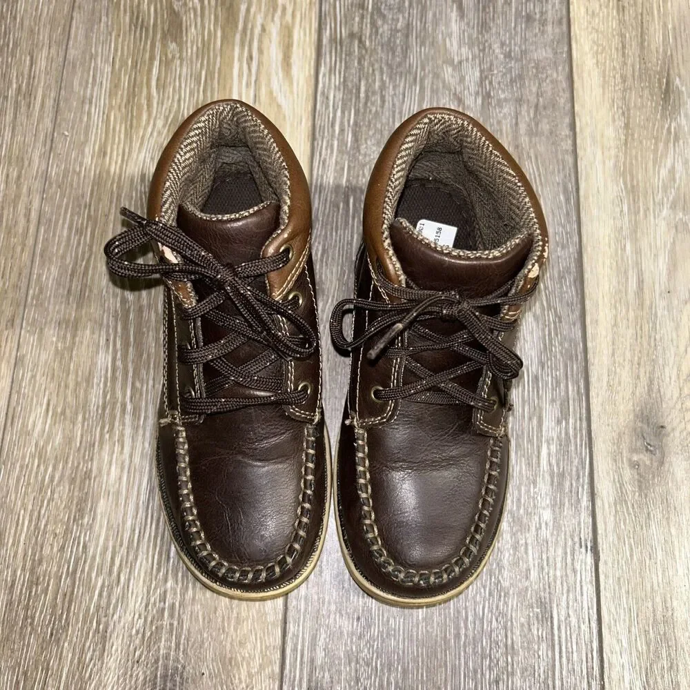 Eddie Bauer Chase Brown Ankle Boots Kids Youth US Size 13M - # 446618 Shoes